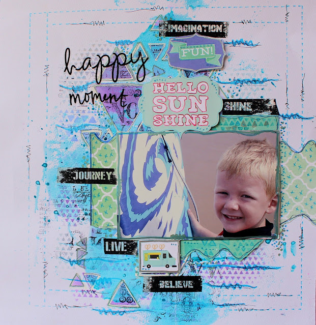 12 x 12 Scrapbooking Layout Tutorial