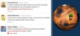 Mars Curiosity on Twitter
