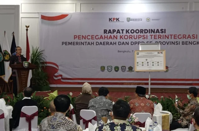 Wakil Ketua KPK Lakukan Rakor Bertema Pencegahan Korupsi Terintegrasi Pemda & DPRD se-Provinsi Bengkulu