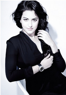 Hot Sonakshi Sinha Latest Black & White Snaps For Elle Magazine