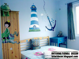 blue theme for kids room, kids room themes decorating ideas