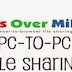 Share your files between pc to pc without uploading it on web.