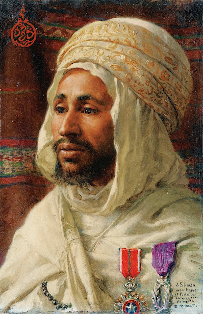 Portrait de Sliman Ben Ibrahim Tableau de Nasredine Étienne Dinet