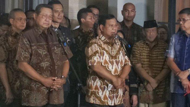 Detik - Detik Hadapi Debat Perdana, Prabowo-Sandiaga Minta Saran dan Masukan SBY