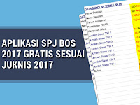 Aplikasi SPJ BOS  2017 Gratis Sesuai Juknis 2017