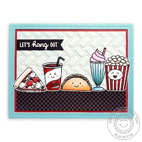 Sunny Studio Stamps: Frilly Frame Dies Fast Food Fun Breakfast Puns Summer Sweets Punny Friendship Card by Anja Bytyqi