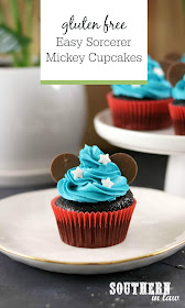 Easy Sorcerer Mickey Cupcakes Recipe - easy cake decorating ideas, disney cupcakes, mickey mouse, gluten free, best chocolate cupcakes recipe, kids birthday cake ideas, mickey cake tutorial