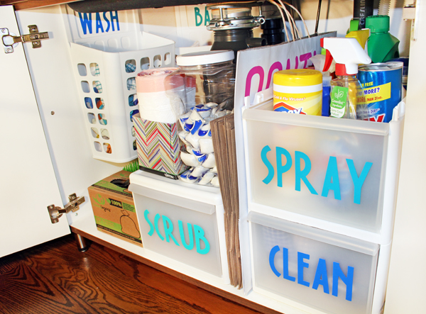 Organising under the kitchen sink - From Great Beginnings