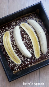 Brownie czekoladowe z bananami