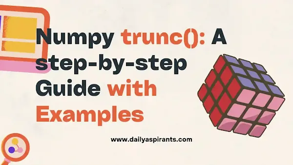 numpy trunc step by step examples