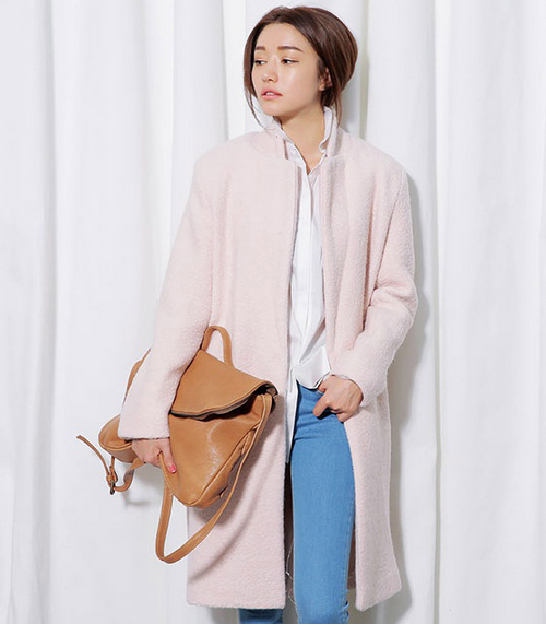 Soft Pink Basic Coat