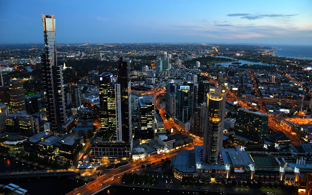 Melbourne City at Night