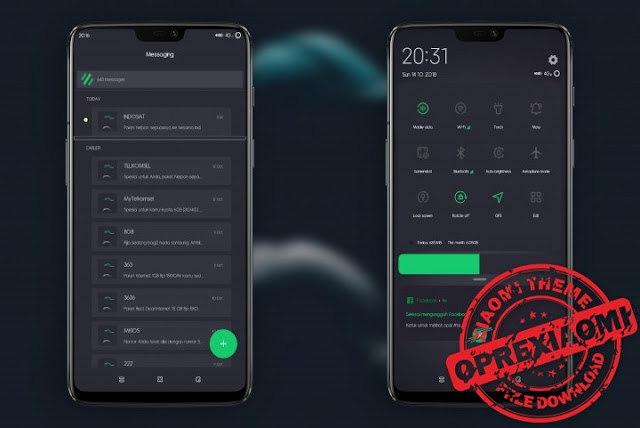 Xiaomi Dark Theme Green Boy Mtz V10 Tembus Untuk MIUI 10 By PeyWizard