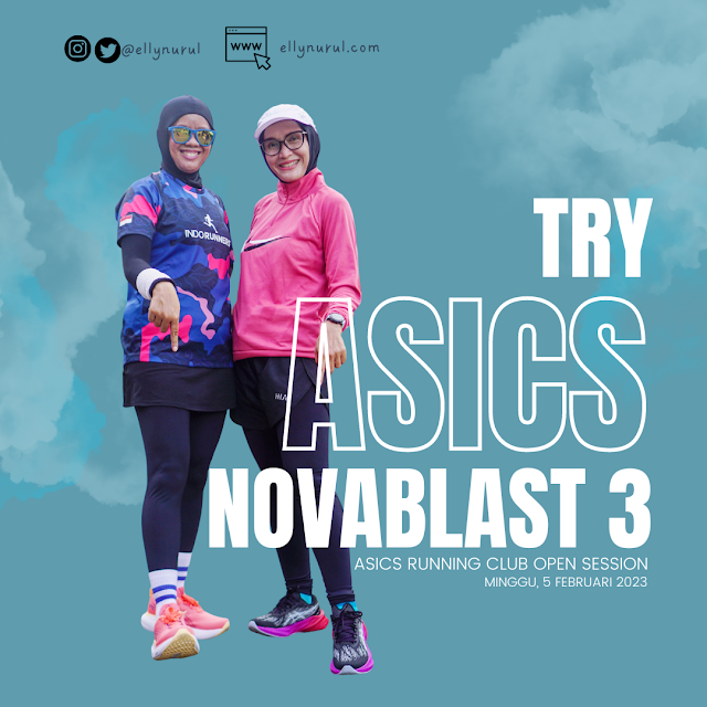 try asics novablast 3 on asics running club open session
