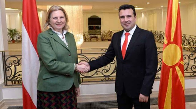Kneissl in Mazedonien: Skopje wünscht sich rasche EU-Beitrittsverhandlungen
