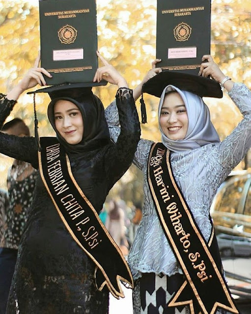 model hijab wisuda untuk pipi tembem terbaru