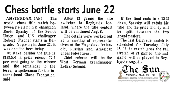 Chess Battle Starts June 22