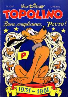 Topolino 1347 - 20 Settembre 1981 | ISSN 1120-611X | CBR 215 dpi | Settimanale | Fumetti Classici | Universo Disney
Numero volumi : IN CORSO
Topolino apparve in Italia il 30 marzo 1930, quando sul n.13 del settimanale torinese Illustrazione del Popolo, diretto da Lorenzo Gigli, fu pubblicata la prima striscia disegnata da Ub Iwerks e intitolata Le avventure di Topolino nella giungla. Due anni dopo si ha il primo libro illustrato italiano con le sue immagini: Sua Altezza Reale il Principe Codarello e, poco più tardi, il 31 dicembre 1932, esce il primo numero di Topolino in formato giornale, edito da Nerbini.
Sulla falsariga del celebre Corriere dei Piccoli, anche Topolino si presentava ai lettori con periodicità settimanale e si apriva con una breve storia in cui le didascalie sono scritte in rima e realizzata da Giove Toppi, che divenne quindi il primo autore Disney italiano. Sul settimanale della Nerbini, comunque, trovano spazio soprattutto le strisce e le tavole realizzate da Floyd Gottfredson. In queste storie vengono anche introdotte delle didascalie in rima, scritte dal primo direttore della rivista, Paolo Lorenzini (detto Collodi Nipote in quanto nipote di Carlo Collodi), e viene anche assegnato il nome definitivo alla spalla di Topolino, ovvero quel Pippo un po' lunatico e un po' svampito che sui libri della Salani veniva ancora chiamato Medoro.
Nerbini non si era assicurato correttamente i diritti di pubblicazione: quando aveva varato la sua rivista, infatti, si era rivolto al Consorzio Cinematografico E.I.A., il distributore dei cortometraggi di Topolino, quando in realtà i diritti per le riviste erano stati dati in mano al giornalista Guglielmo Emanuel dallo stesso Disney. Per cui, per un paio di numeri, la testata passò da Topolino a Topo Lino, per poi riprendere la nota testata con il n.7. Il Topolino Giornale era formato da otto pagine e non conteneva solo storie a fumetti Disney ma anche storie non-Disney che anzi erano di solito la maggioranza delle storie presenti in un numero.
Il numero 137 del Topolino Giornale, dell'11 agosto 1935, segna il passaggio di consegne da Nerbini alla Mondadori. Il fascismo, tuttavia, causò dei problemi al giornale. Dal 1938, il Min.Cul.Pop. (Ministero della Cultura Popolare) impone alla stampa di non editare più i protagonisti del fumetto popolare americano. Il solo Topolino è risparmiato, e così il suo logo e il suo personaggio possono continuare ad esistere nelle edicole italiane, ma in piena seconda guerra mondiale, a partire dal n.476 del 27 gennaio 1942, anche il settimanale è costretto a cedere alle restrizioni. Lo sostituisce Tuffolino, un ragazzetto dalle medesime caratteristiche fisiche, disegnato dal grande illustratore Pierlorenzo De Vita. Con la fine del fascismo, le avventure di Topolino poterono di nuovo essere pubblicate.
Alla fine degli anni quaranta, però, i giornali a fumetti che pubblicavano storie a puntate di non più di due tavole ad episodio erano irrimediabilmente in crisi, e così lo stesso Topolino, le cui vendite erano di gran lunga calate rispetto al periodo d'oro. Mondadori, però, non poteva rinunciare alla rivista da edicola per non perdere i ricchi diritti delle pubblicazioni da libreria, così decise un doloroso ma necessario cambio di formato e periodicità. Nel 1949 nasce così il periodico a fumetti Topolino formato libretto, all'inizio con cadenza mensile, quindi quindicinale e, infine, settimanale, fino a giungere a oggi al suo sessantesimo anniversario e con oltre 3000 numeri usciti, ricchi di storie tra le più famose, con autori da Carl Barks a Romano Scarpa, da Floyd Gottfredson a Giovan Battista Carpi e così via.