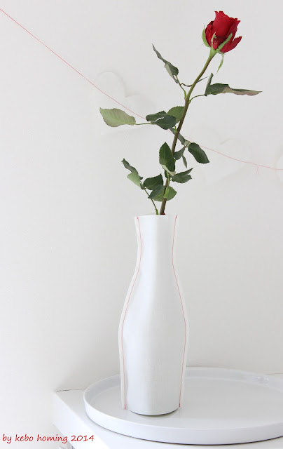 Zum Valentinstag ein DIY mit Liebe gemacht, die genähte Vase to go von kebo homing, dem Südtiroler Lifestyleblog