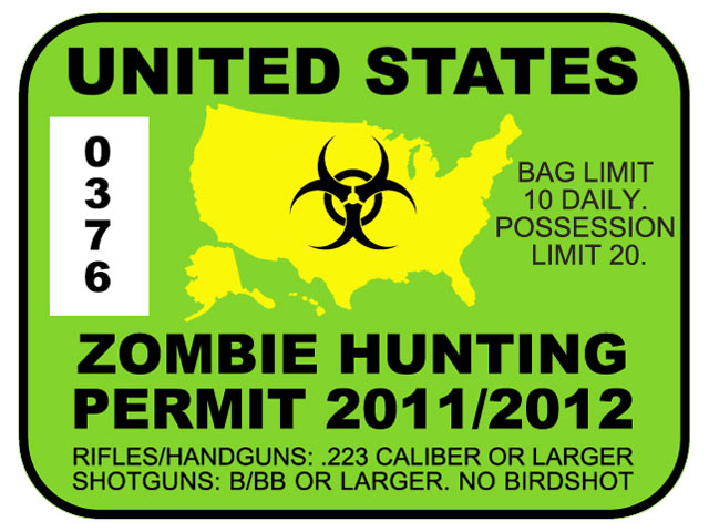 Conservative Hunting Permit. Zombie hunting the real