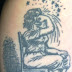 Caroline Rocks an Awesome R.Crumb Tattoo