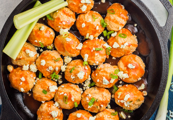 KETO BUFFALO CHICKEN MEATBALLS