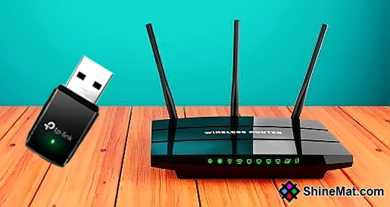 TP link router and wifi lan modem