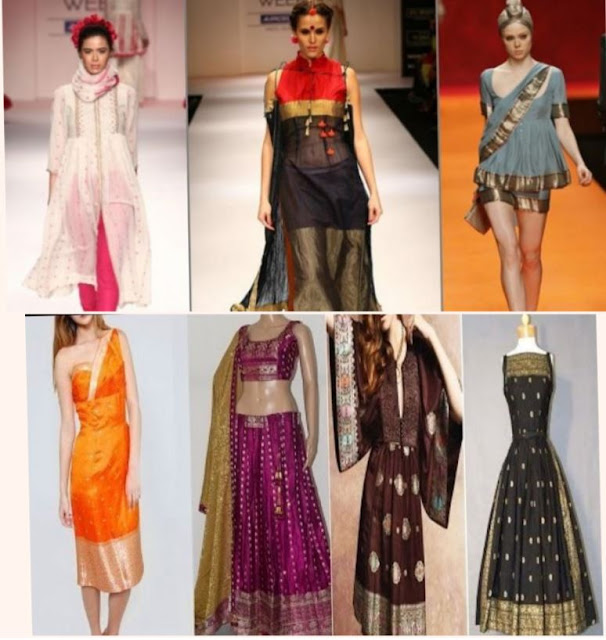 Indo-Western dresses from old saree