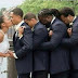 SO TOUCHING : As Groomsmen Hold Up Crippled Groom to Kiss His Bride For An Adorable Photo