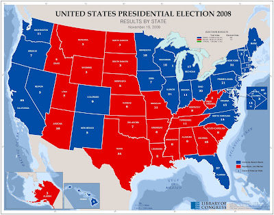 US Elections results 2008