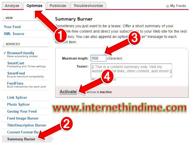 Feedburner me Email Subscription ki Setting Kaise Kare