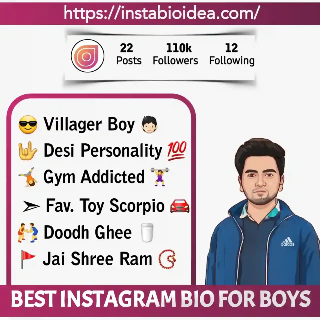 best instagram bio for boys