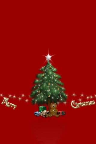 Merry Christmas - Božićna čestitka download besplatne slike pozadine Apple iPhone