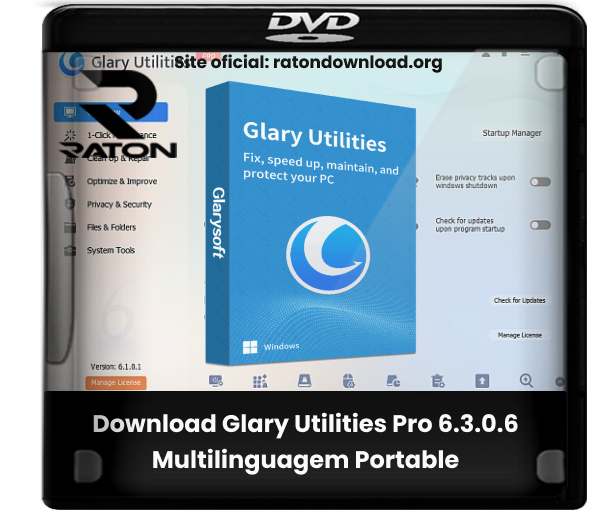 Download Glary Utilities Pro 6.3.0.6 Multilinguagem Portable