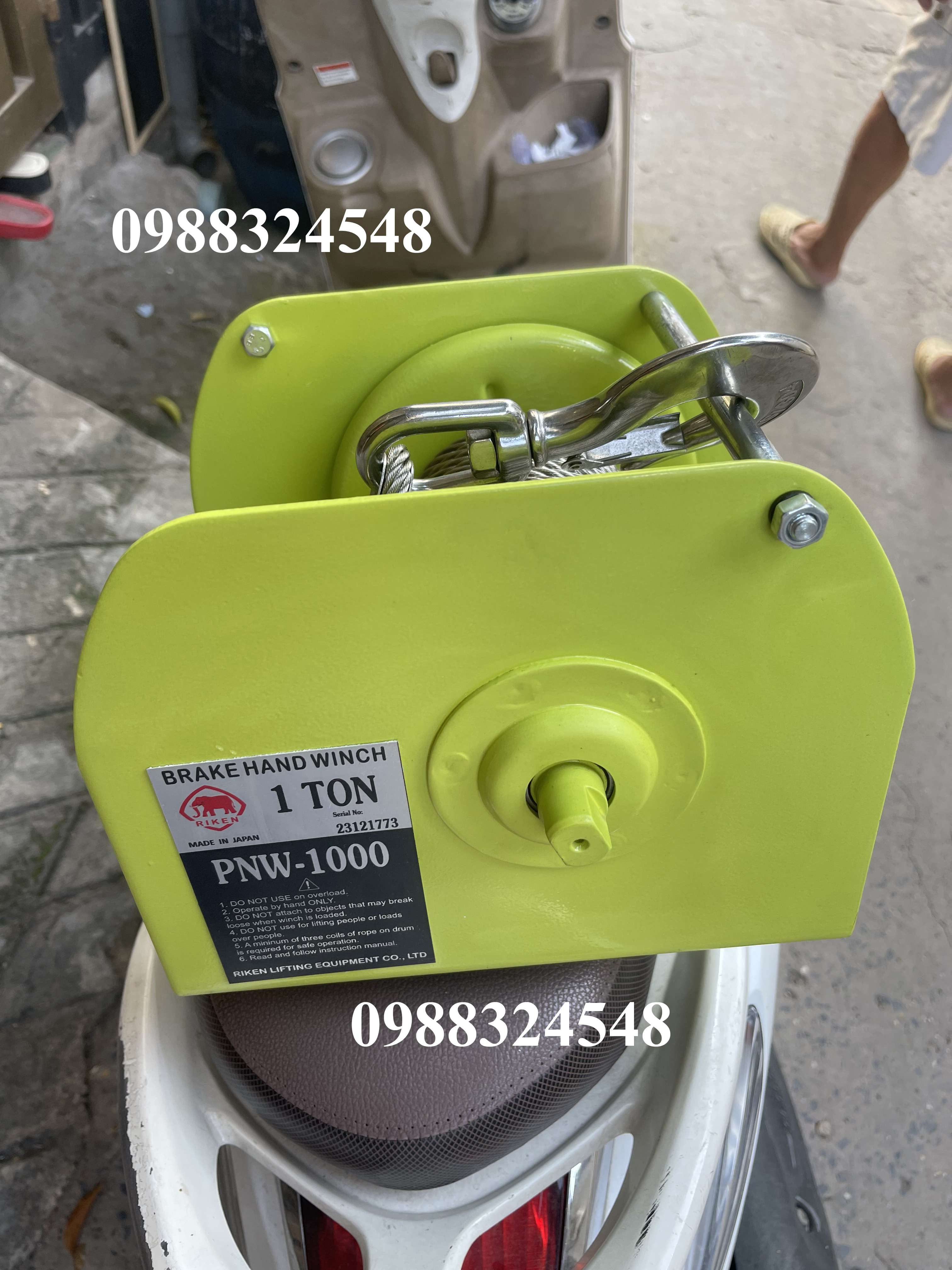 Tời quay tay Riken 1 tấn PNW-1000 / PNW-1000 Riken Hand Winch