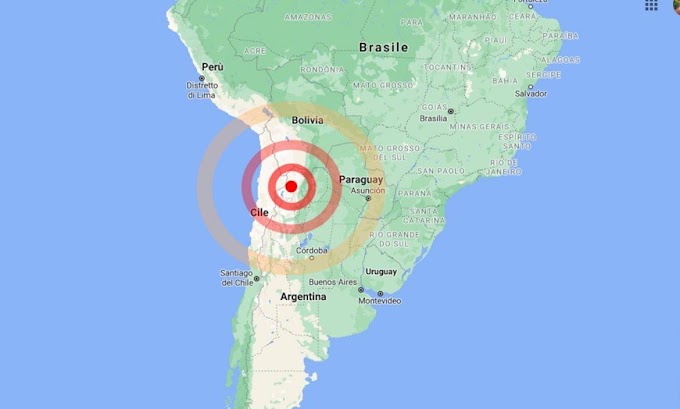 Terremoto tra Argentina e Cile