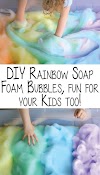 DIY Rainbow Soap Foam Bubbles, fun for your Kids too!