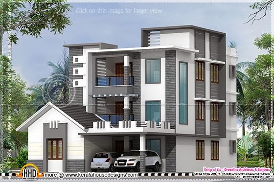 3 floor contemporary house