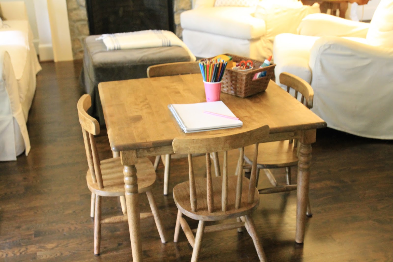Jenny Steffens Hobick Finishing An Unfinished Kids Table Chairs