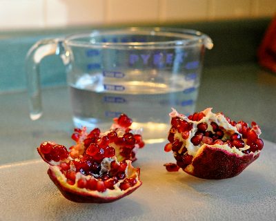 How to Remove Pomegranate Seeds, Three Quick & Easy Methods ♥ KitchenParade.com.