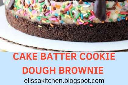 Cake Batter Cookie Dough Brownie #christmas