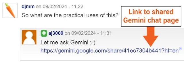 Google Gemini Chat Page Link: eAskme