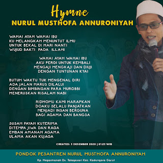 Hymne Santri Nurul Musthofa Annuroniyah