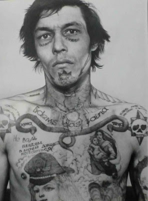 Prison Tattoo Portraits by