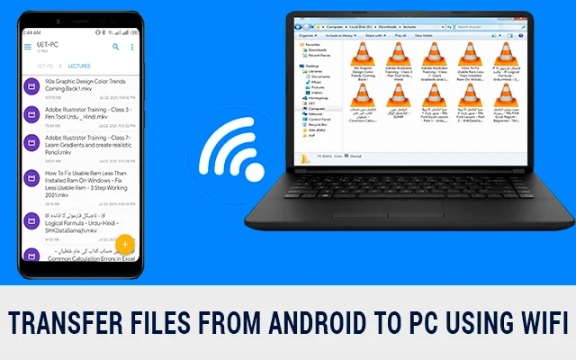 Fastest Way to Transfer Files from android to PC using wifi