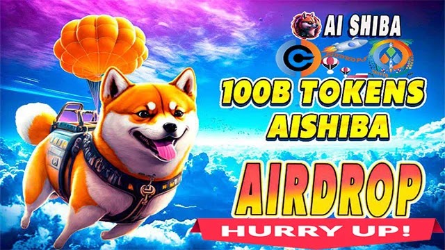 AI SHIBA Airdrop of 100 Billion $AISHIBA token Free