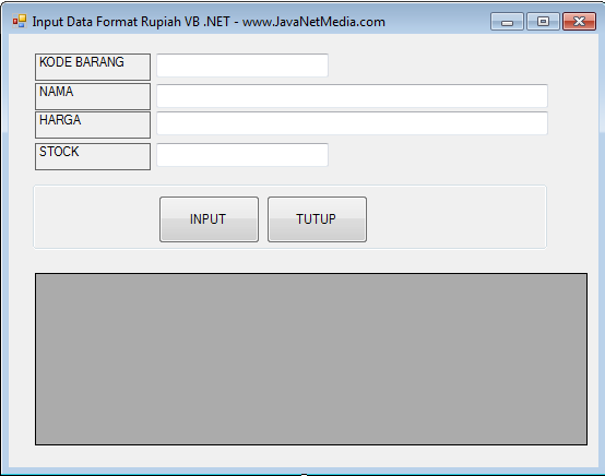 Membuat Format Mata Uang atau Currency Pada VB .NET