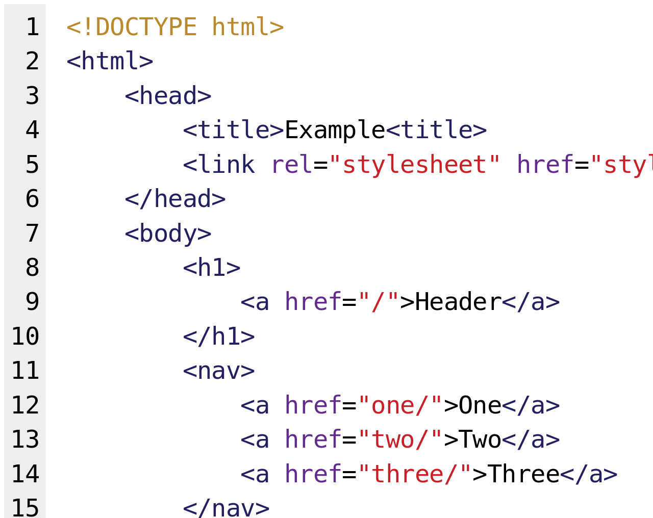 تقسيم صفحة الويب بواسطة العناصر عن طريق لغة HTML
