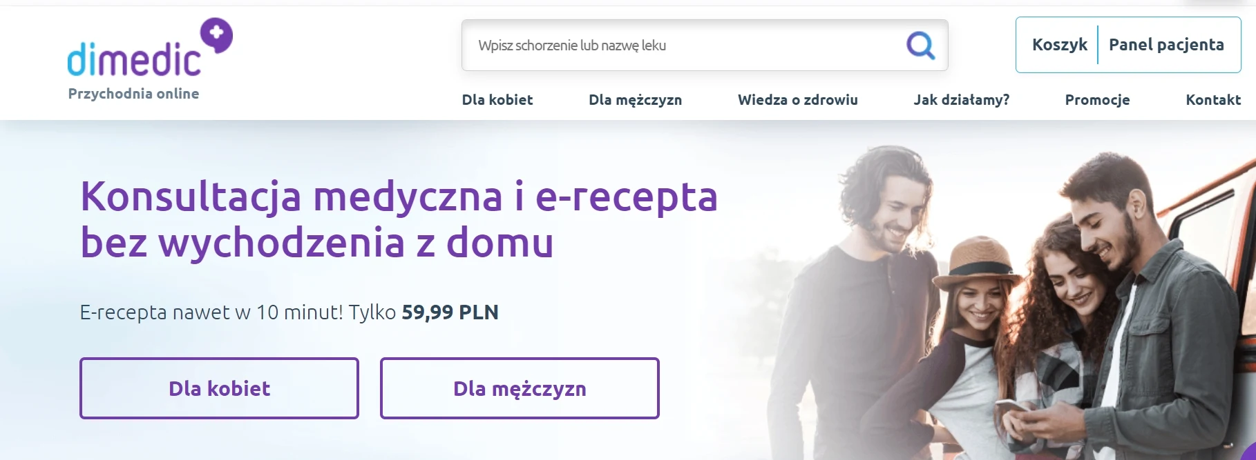 Przychodnia online DIMEDIC - odbierz e-receptę nawet w 10 minut!