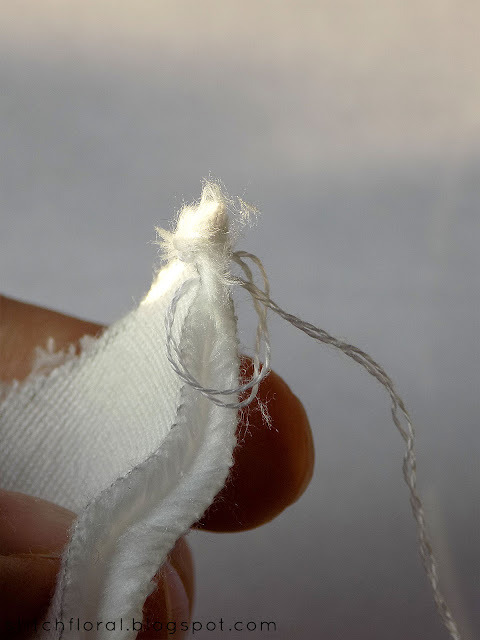 DIY plush snowball ornament